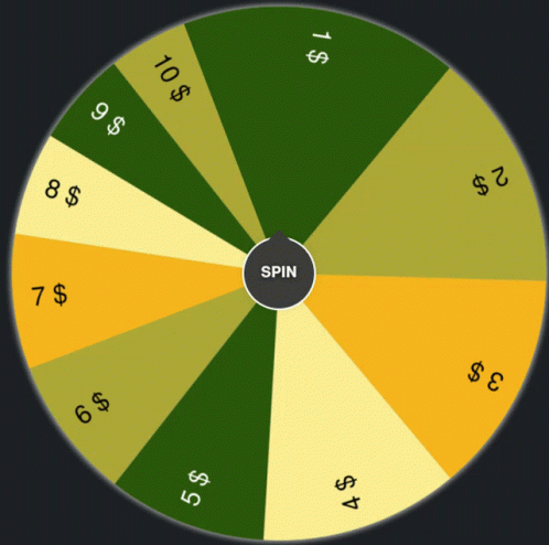 Spinning Wheel With Spin Button GIF