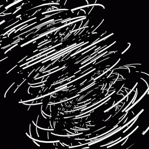 Spinning White Sketch Twister Illustration GIF