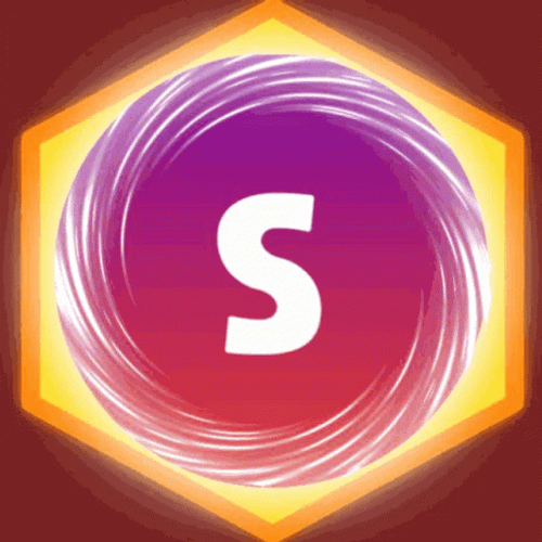 Spiral Border Surrounding S Logo GIF