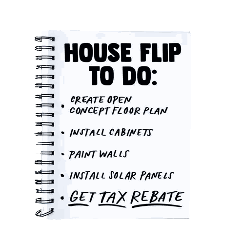 Spiral Notebook With House Flip To-Do List