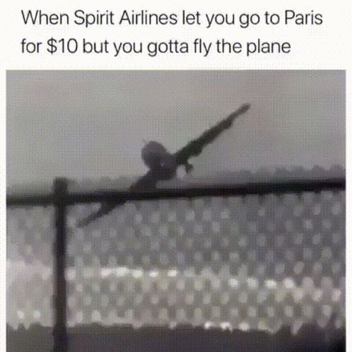 Spirit Airlines Turbulence Meme GIF