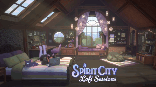Spirit City Lofi Sessions Girl Lying on Bed