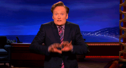 Spirit Fingers Conan Obrien GIF