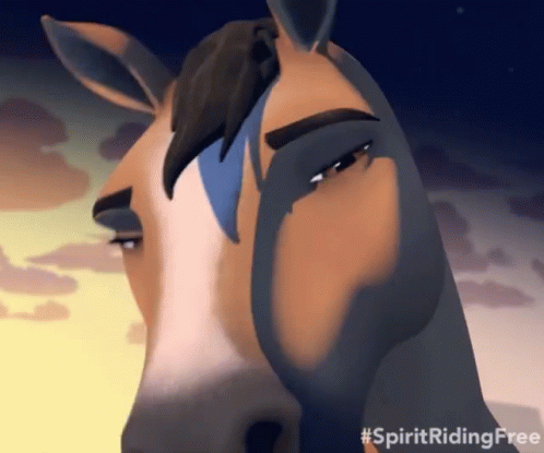 Spirit Neigh Like He's Singing GIF