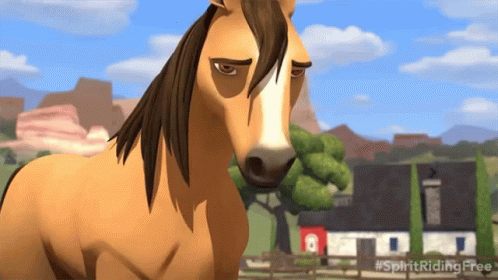 Spirit Nodding Neigh Sadly GIF