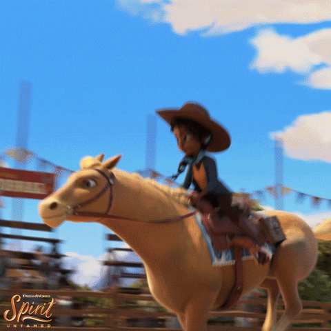 Spirit Riding Prudence Granger Riding Horse GIF