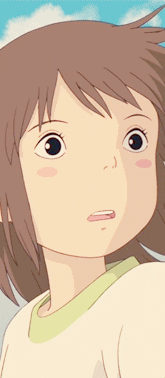 Spirited Away Chihiro Blink GIF