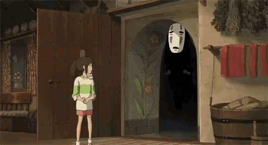Spirited Away Closes Door Gif GIF