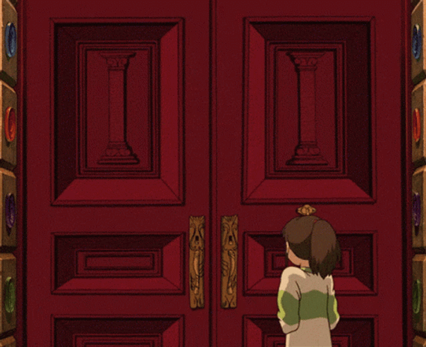 Big Doggo Open Door GIF GIFDB