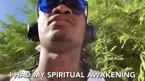 Spiritual Awakening Walking Confession GIF
