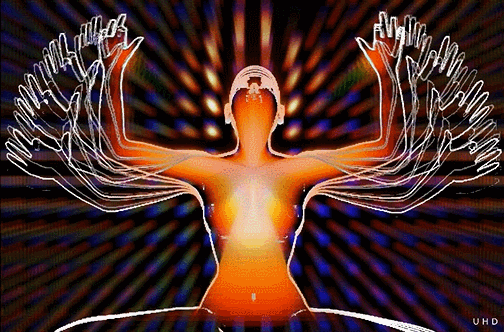 Spiritual Meditation Energy Art GIF