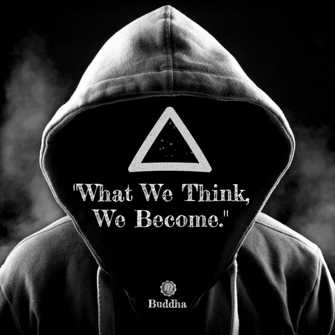 Spiritual Quote Buddha Thinking GIF