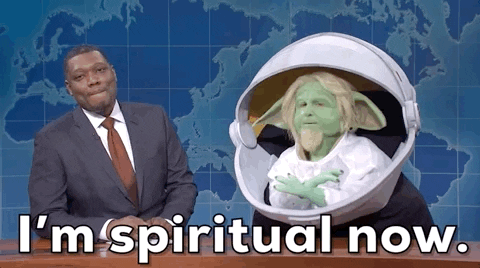 Spiritual Yoda Saturday Night Live GIF