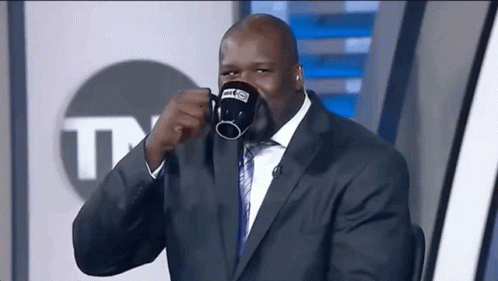 Shaquille O'neal Drink Spit GIF