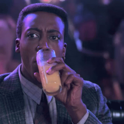Arsenio Hall Spit Drink GIF