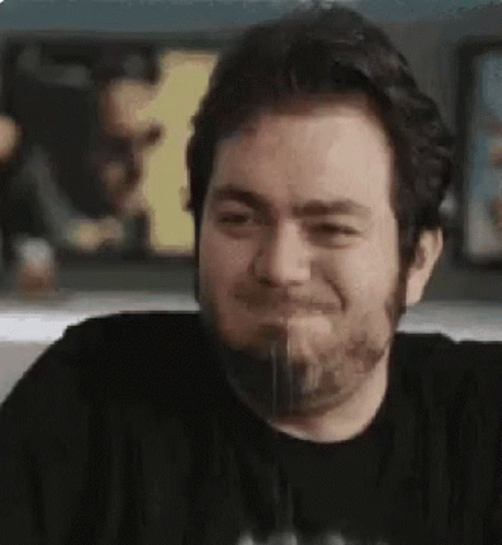 Spit Water Bearded Smiling Man GIF