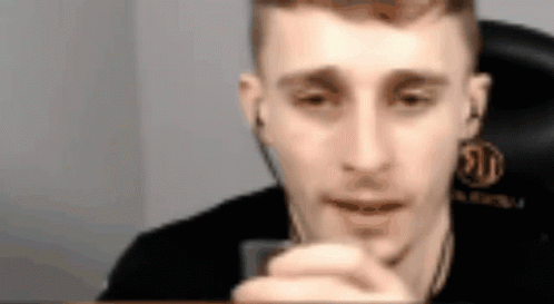 Spit Water Gamer Chair Guy GIF