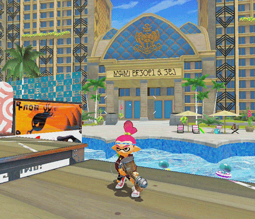 Splatoon Heavy Splatting Swimming Pool GIF