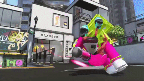 Splatoon Homing Missile Splats GIF
