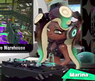 Splatoon Marina Ida Dj Playing Music GIF