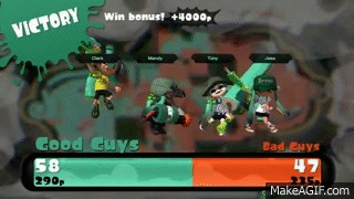 Splatoon Victory Sequence Good Guys GIF