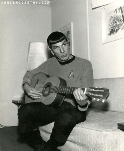 Spock Playing The Guitar GIF