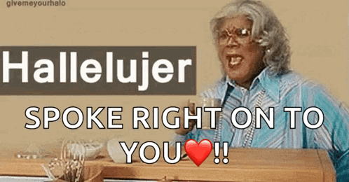 Spoke Right On To You Hallelujer GIF