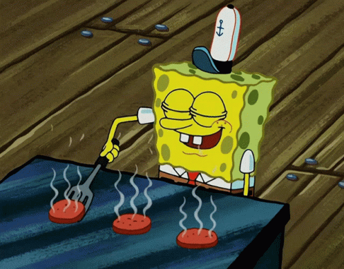 Sponge Bob Patty Flip GIF