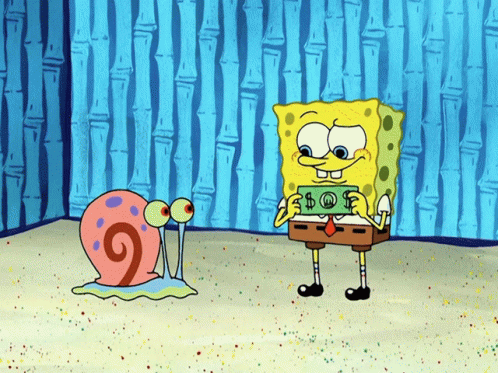 Spongebob And Gary Sunday GIF