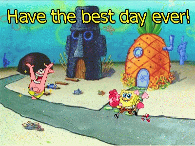 Spongebob And Patrick Best Day Ever Sunday GIF
