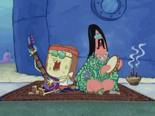 Spongebob And Patrick Hippie GIF