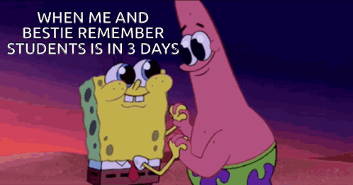 SpongeBob and Patrick Holding Hands