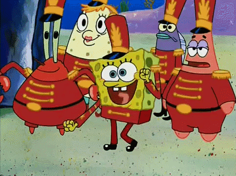 SpongeBob and Patrick in Marching Band