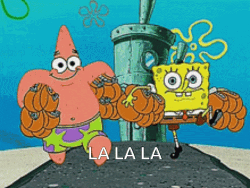 Spongebob And Patrick Lala Sunday GIF