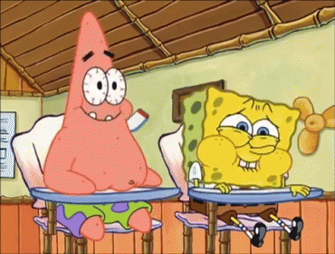Spongebob And Patrick Laughing Sunday GIF