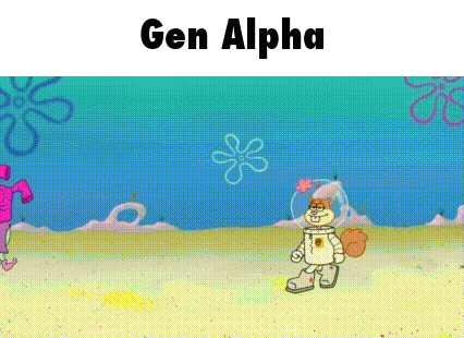 SpongeBob And Patrick Standing In Field GIF
