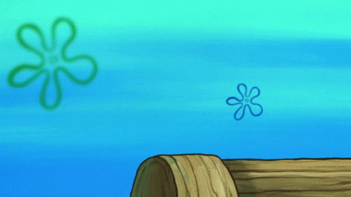 SpongeBob and Patrick Standing on Dock