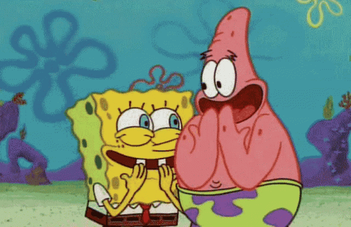 Spongebob and Patrick Standing Together