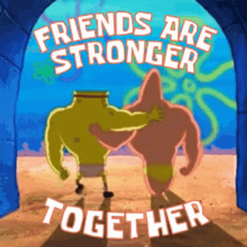 Spongebob And Patrick Strong Together GIF