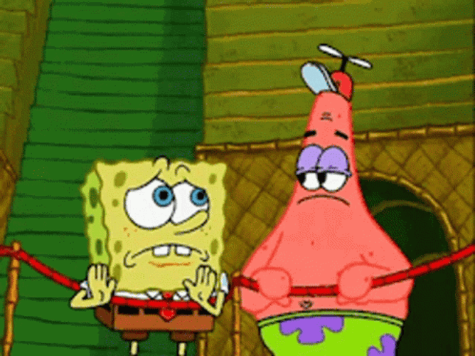 Spongebob And Patrick Well I'm Out Here GIF