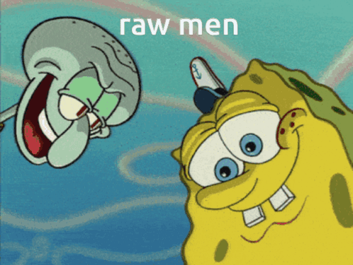 Spongebob And Squidward Raw Men GIF