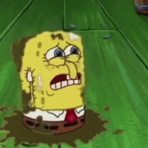 SpongeBob And Squidward Standing Together GIF