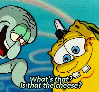 SpongeBob and Squidward Talking About Cheese
