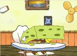 Spongebob Banging Head On Desk GIF