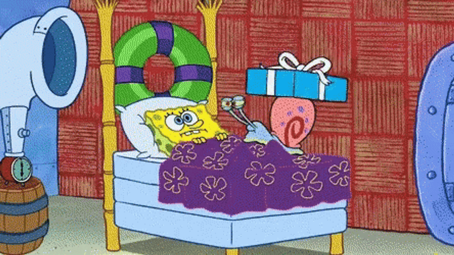 Spongebob Birthday Get Ready Gary GIF
