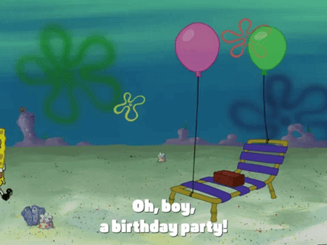 Spongebob Birthday Patrick Party GIF