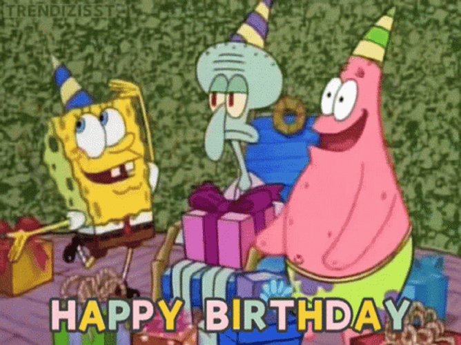 Spongebob Birthday Sad Squidward Gifts GIF