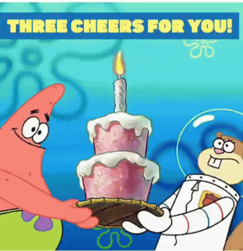 Spongebob Birthday Sandy Patrick GIF