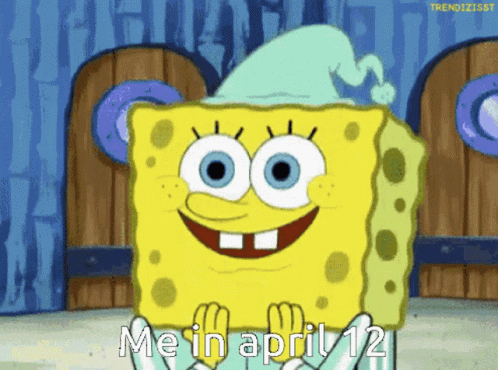 SpongeBob Cartoon with Me in April 12