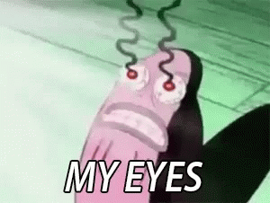 SpongeBob Character Saying My Eyes GIF